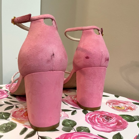 Used Stuart Weitzman Suede block heel - Picture 2 of 4